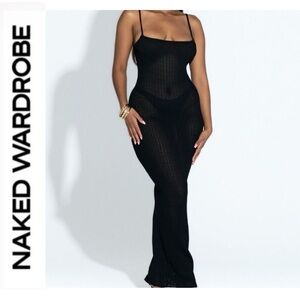 Naked Wardrobe Black Maxi Dress